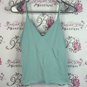 Generations tank top crop style blue Mint Green Women's Top